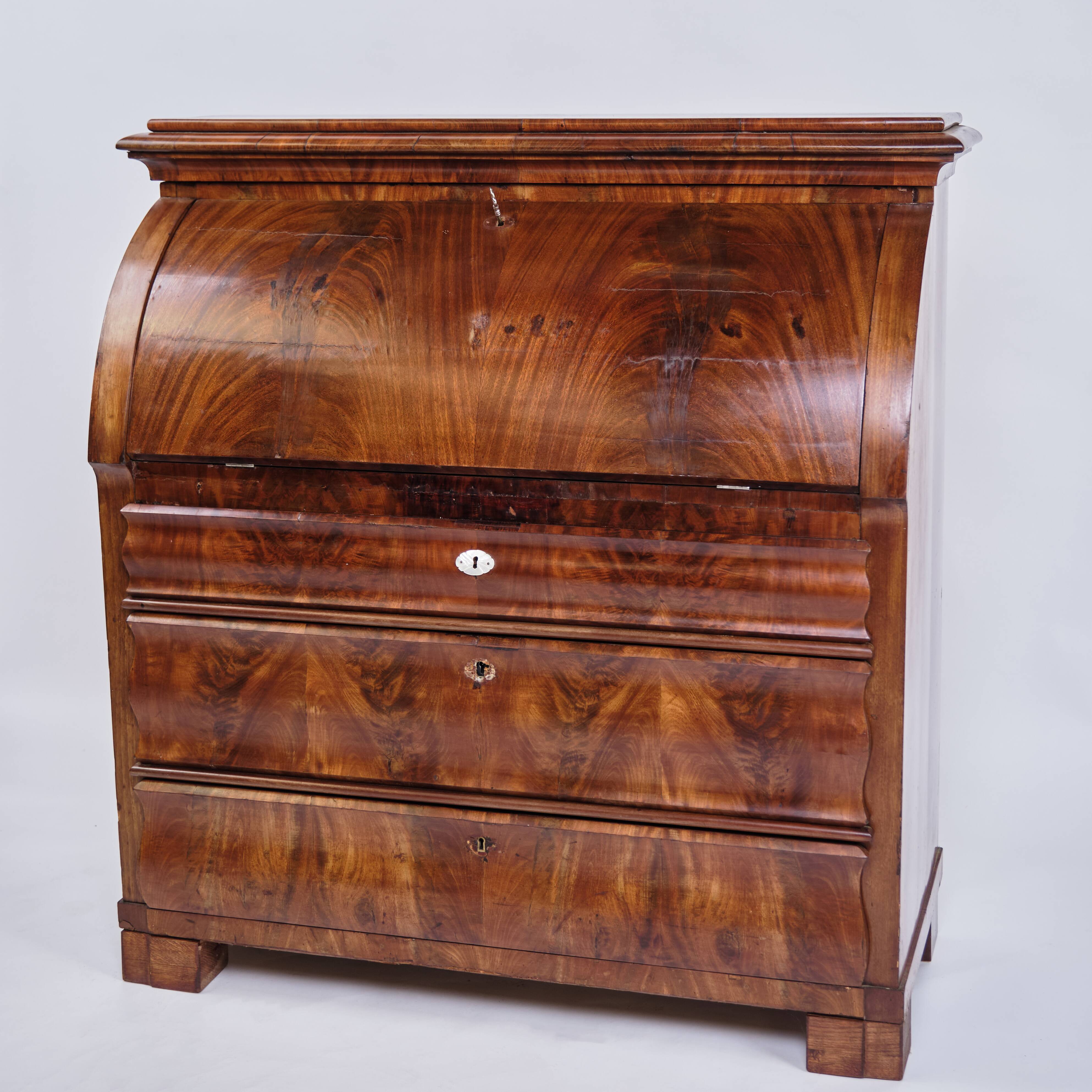 Chatol - 3 Drawers - Hand Polished Mahogany - Danish Cabinet Maker - 1820s