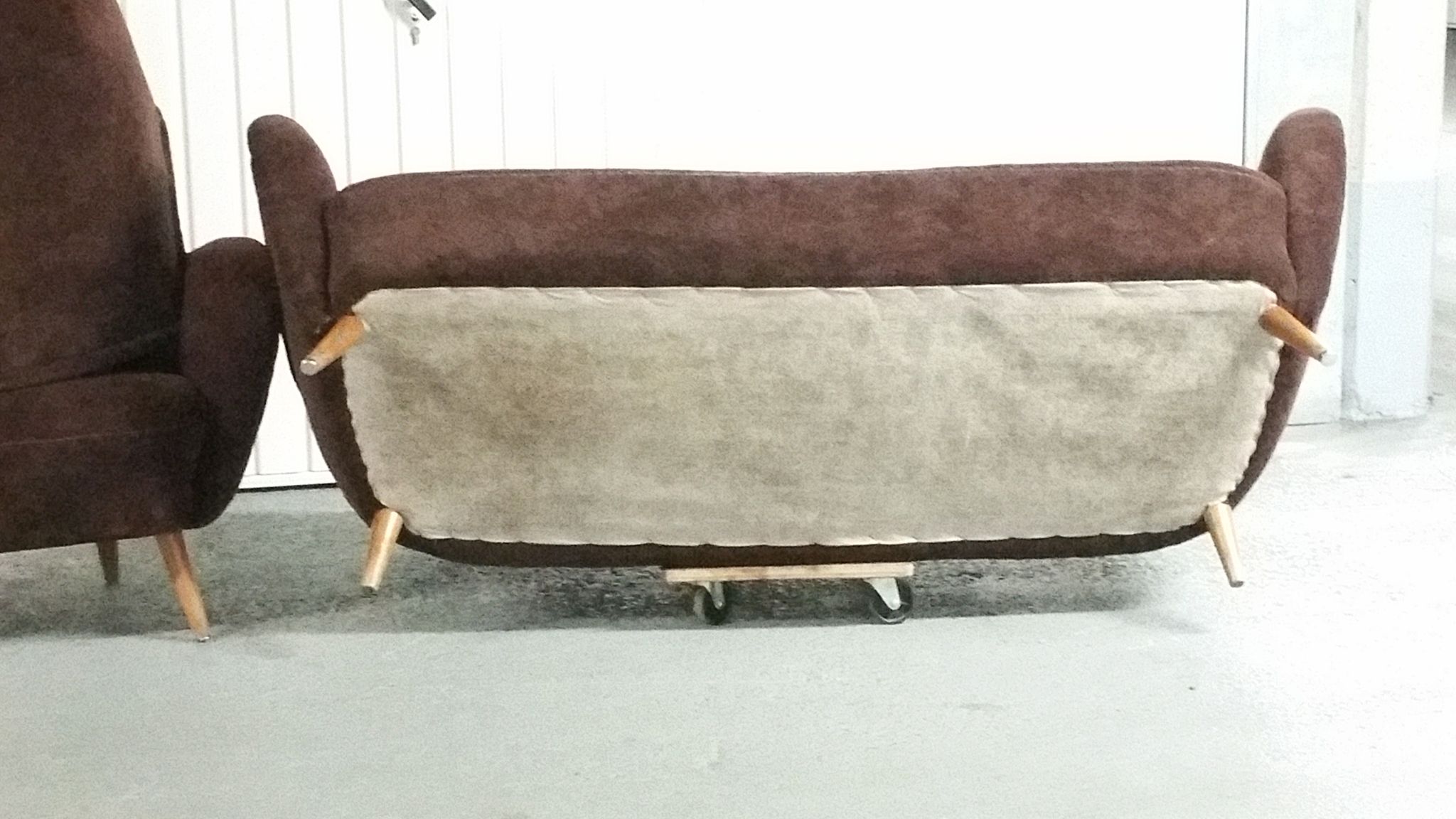 Lounge sofa 2 armchairs organic year 50