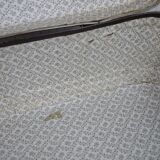 Cardboard and brown leather case