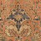 Vintage Turkish rug in red and beige with floral medallion, 199 × 288 cm