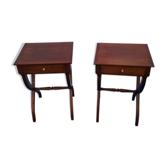 Pair of bedside x