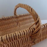Wicker wooden basket