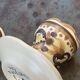 Egg cup and pitcher in handcrafted enameled ceramic, hand-painted brehat