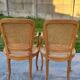 Paire de fauteuils cannés style Louis XV