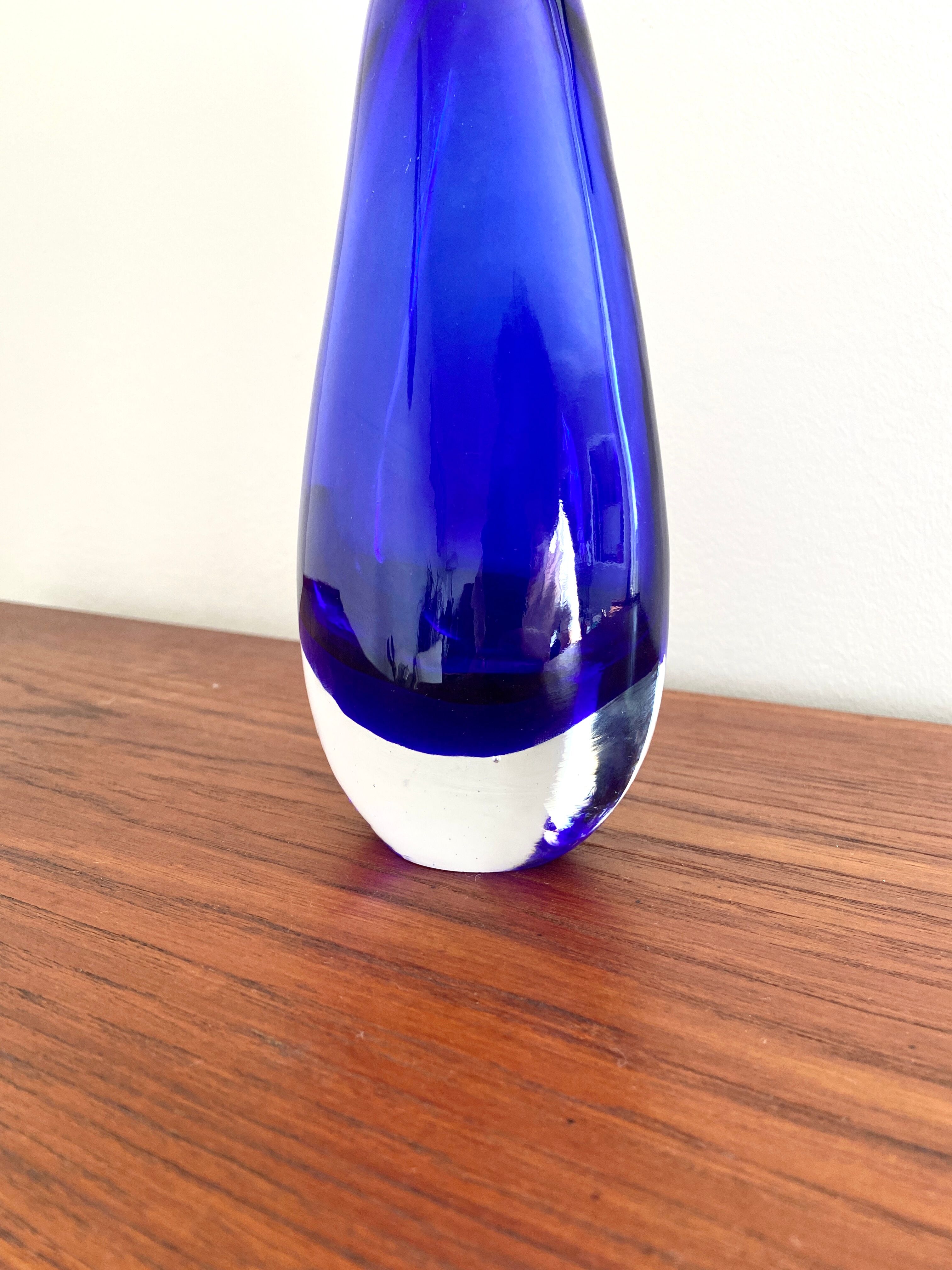 Blue murano vase