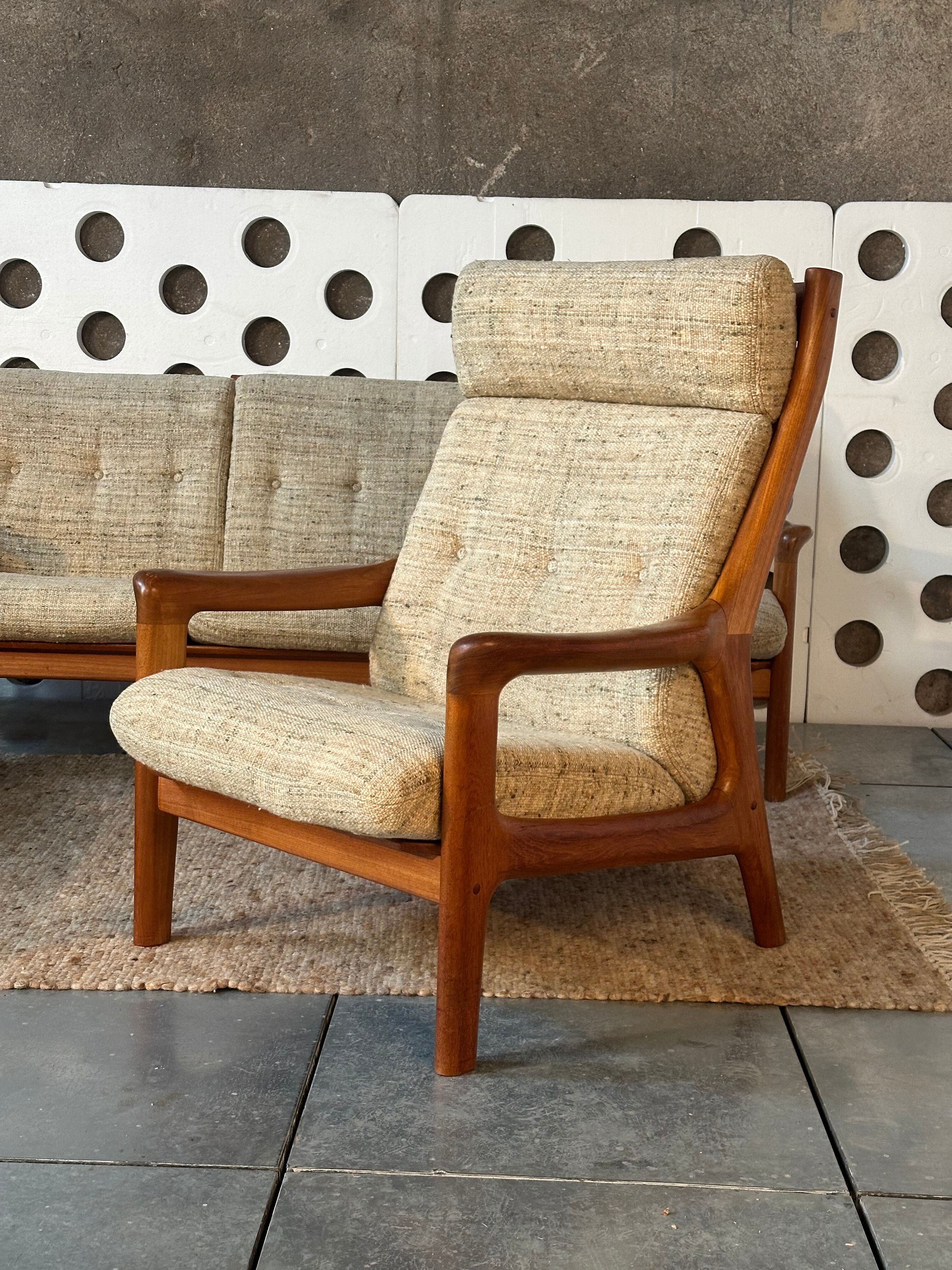 High back armchair in teak — Georg Thams for Vejen (circa 1968)