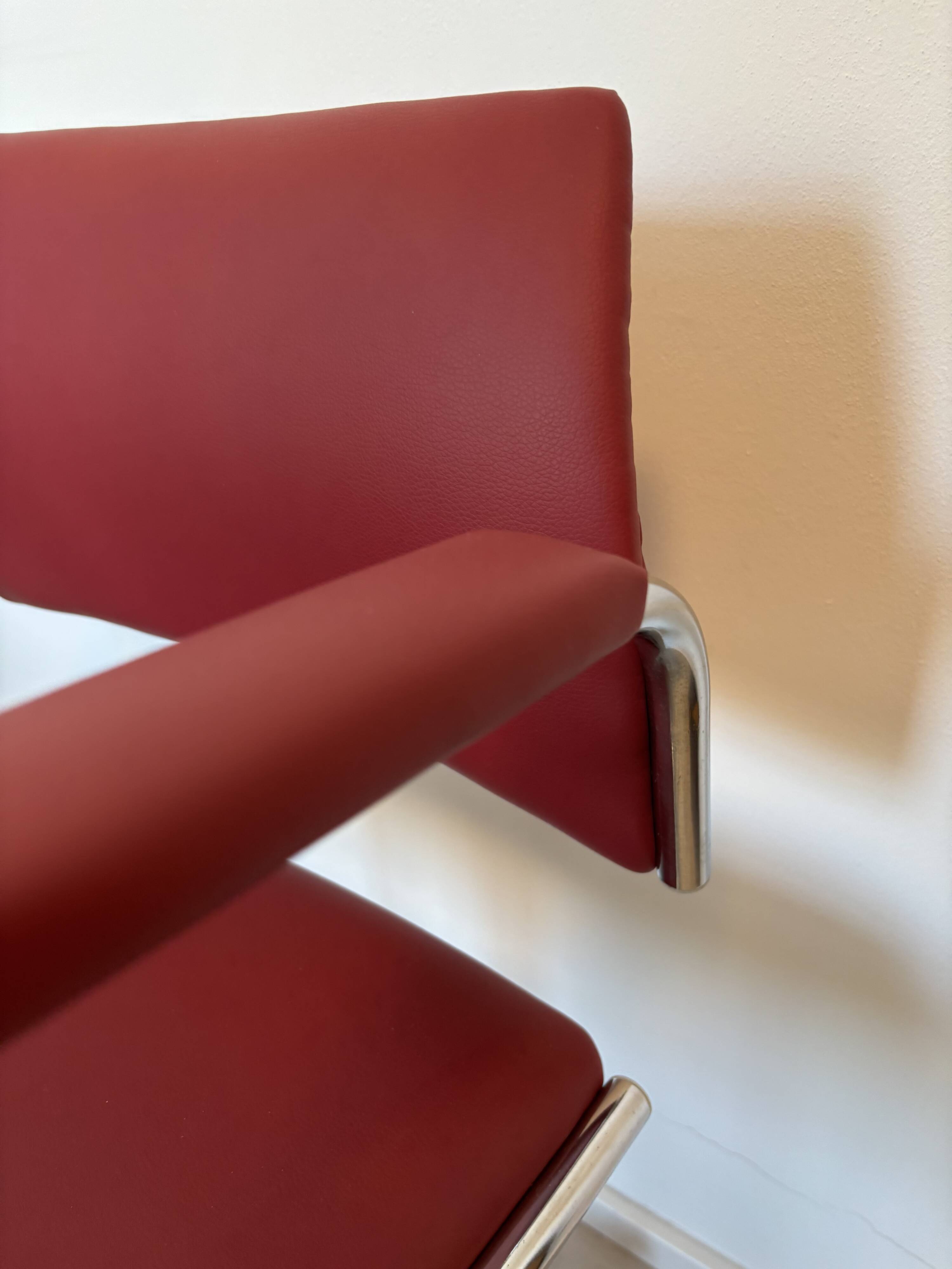 Fully Restored Cherry Office Desk Chair by Kovona, Czechoslovakia 1970’s