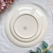 Antique round dish from Terre de Fer "Lilac" – Longchamp 19th century