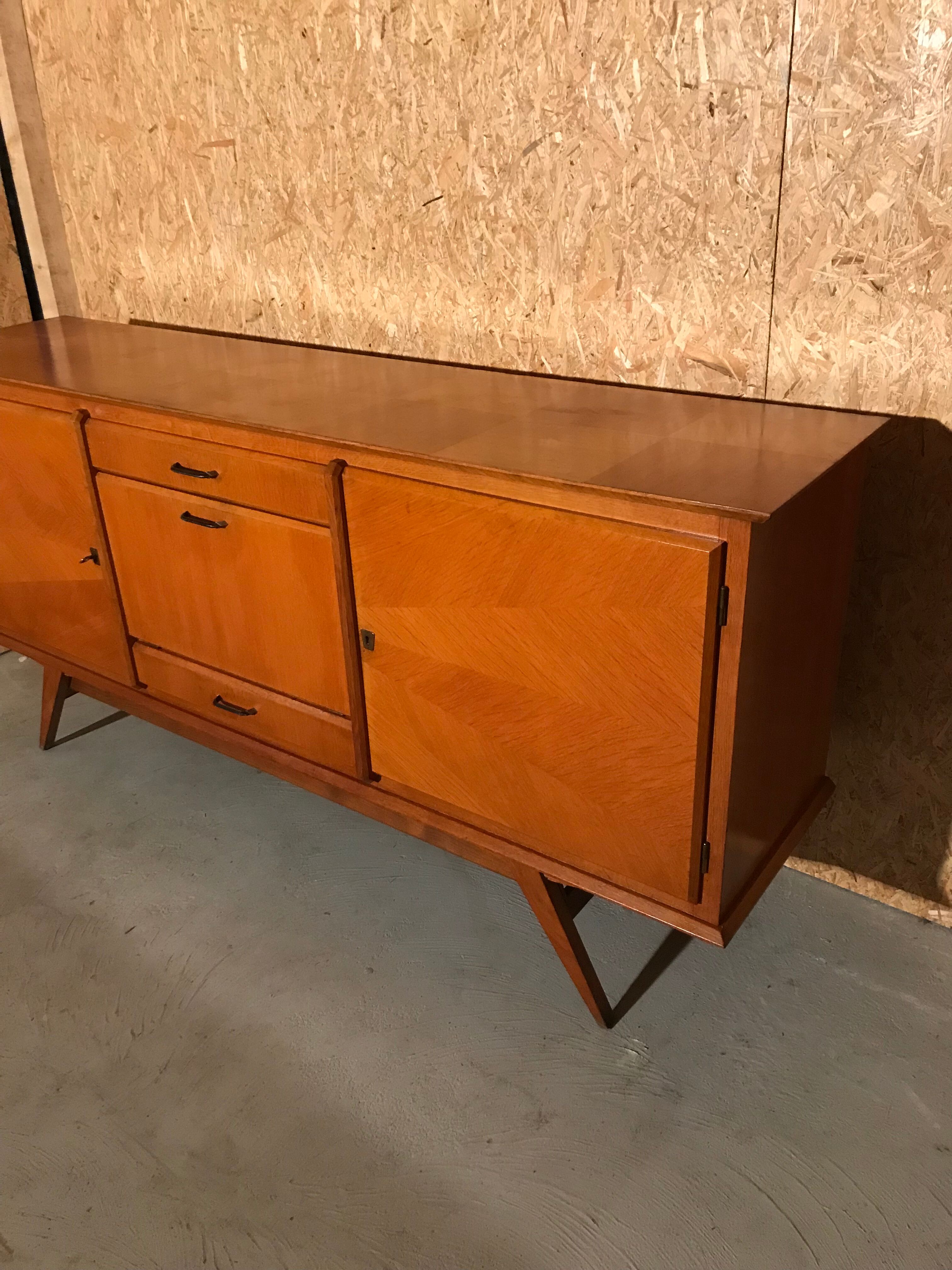 Enfilade pieds compas vintage année 50/60