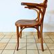 Art Nouveau office chair with curved wood attributed to J&J Kohn, 704 1/2 4V