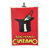 Cinzano advertising poster