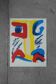 Colour lithograph, Bengt Lindström, 1995, The Giant on the Mountain,