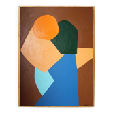 Viens plus près peinture minimaliste couple