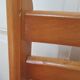 Pair of folding chairs solid wood vintage slats