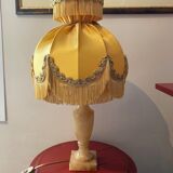 Lampe à poser vintage moutarde