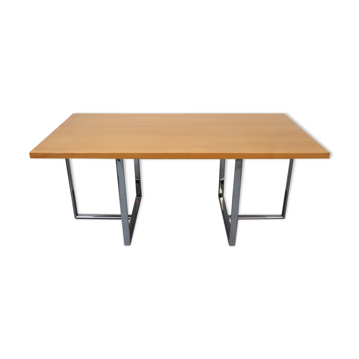 Desk office in light oak - 1970s