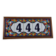 Plaque céramique émaillé numéro
