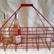 Vintage metal bottle holder
