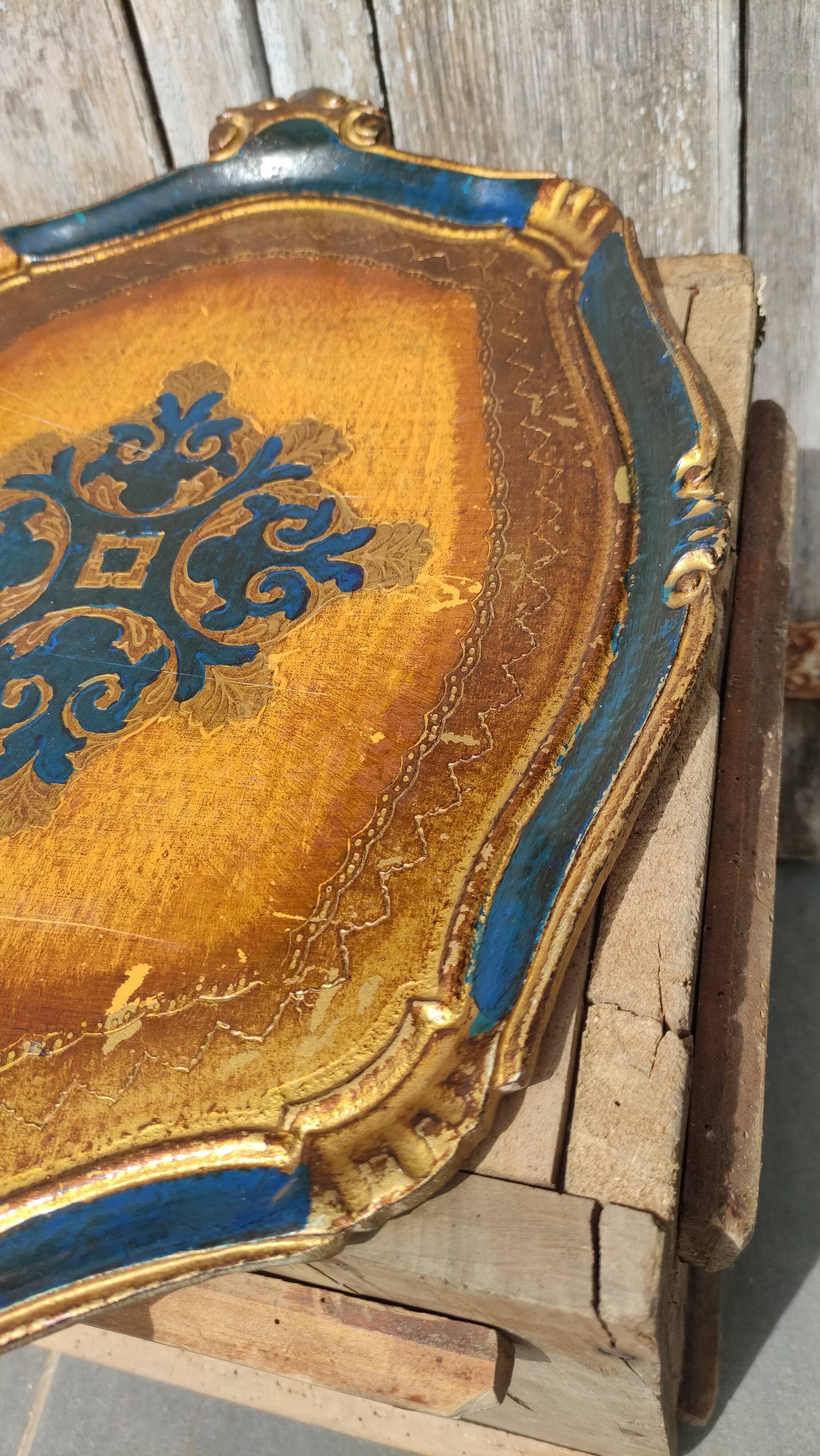 Florentine vintage tray