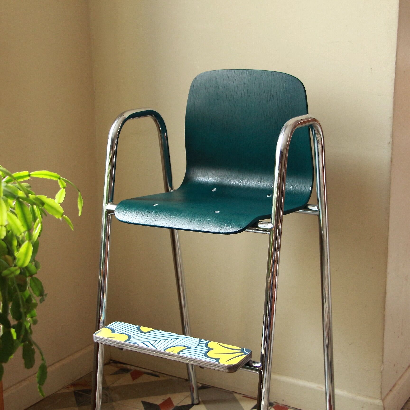 Vintage high chair for children