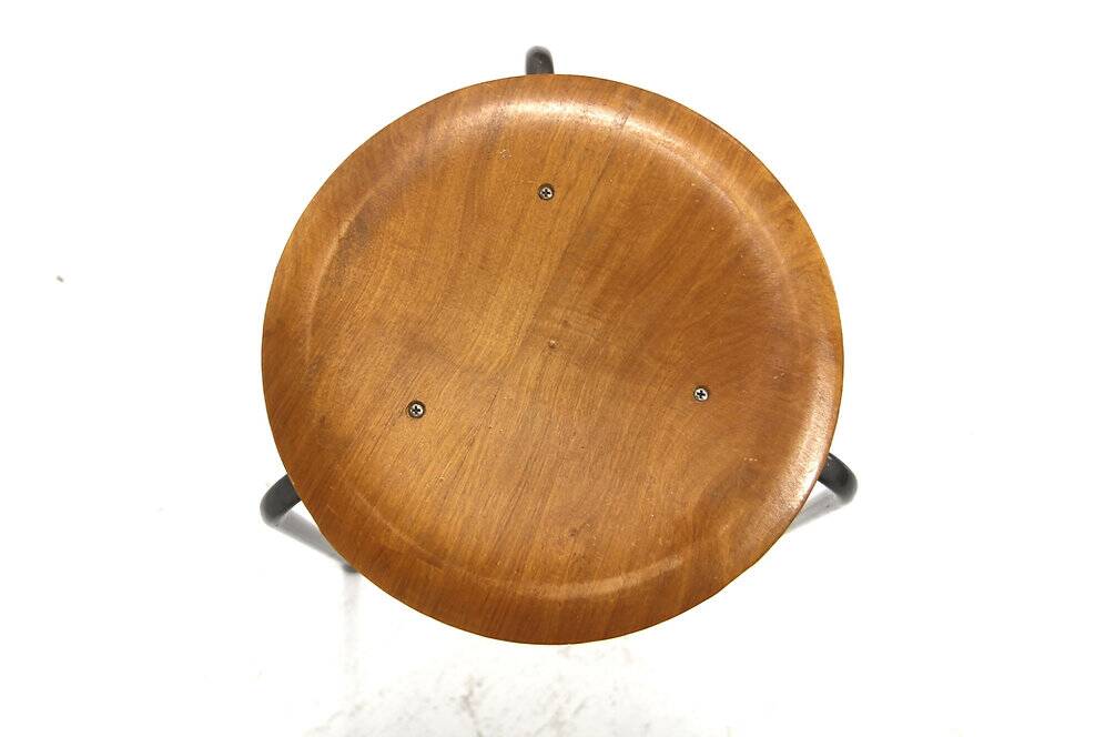 Set de 2 tabourets en teck et métal, Suède, 1960
