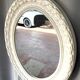 Large White Stucco Wooden Mirror Shabby Chic Baroque Decorative Art