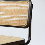 Pair of S32 Cantilever Chair by Marcel Breuer, Dark Edition, 1980s