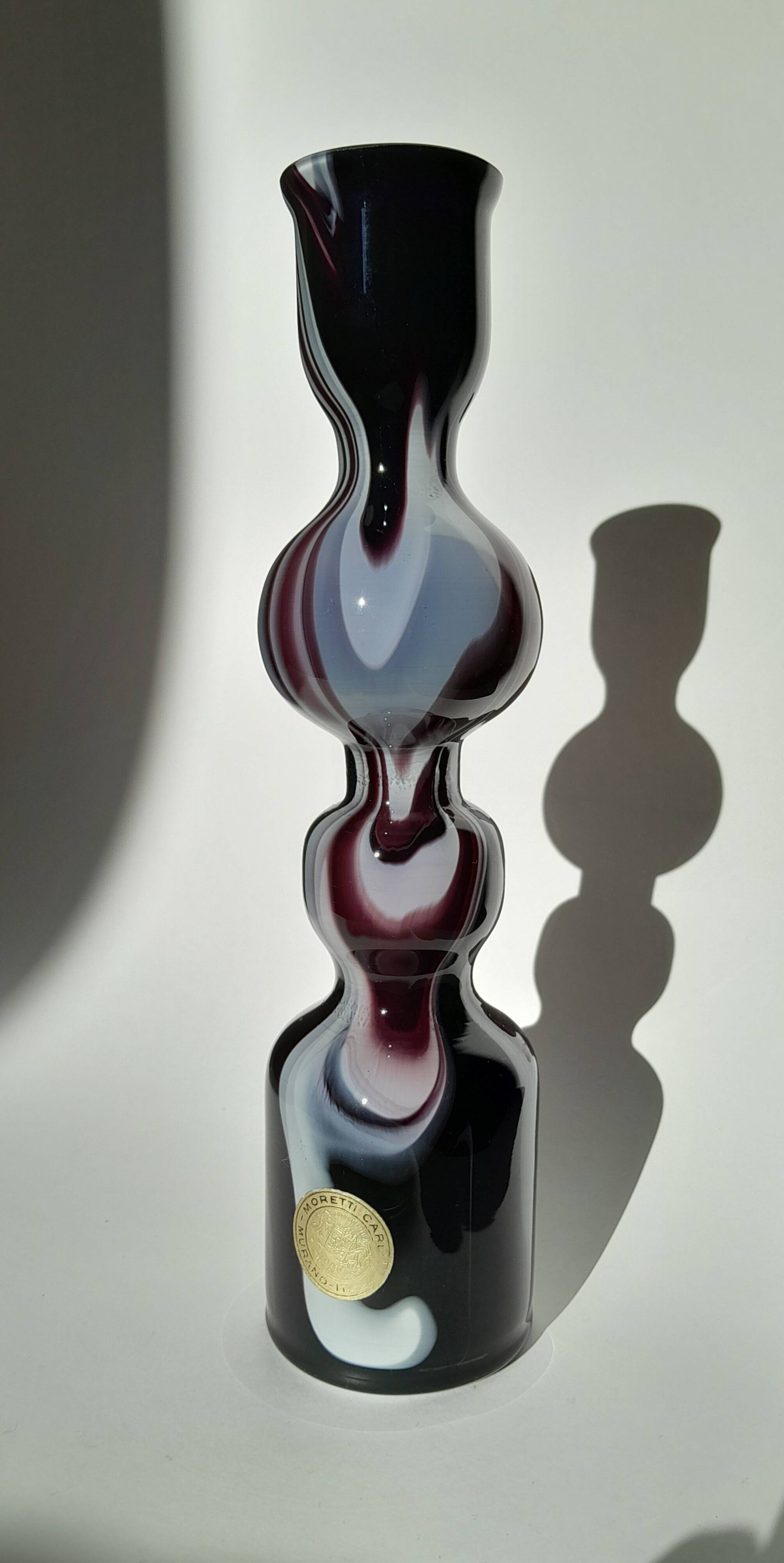 Murano glass vase by Carlo Moretti