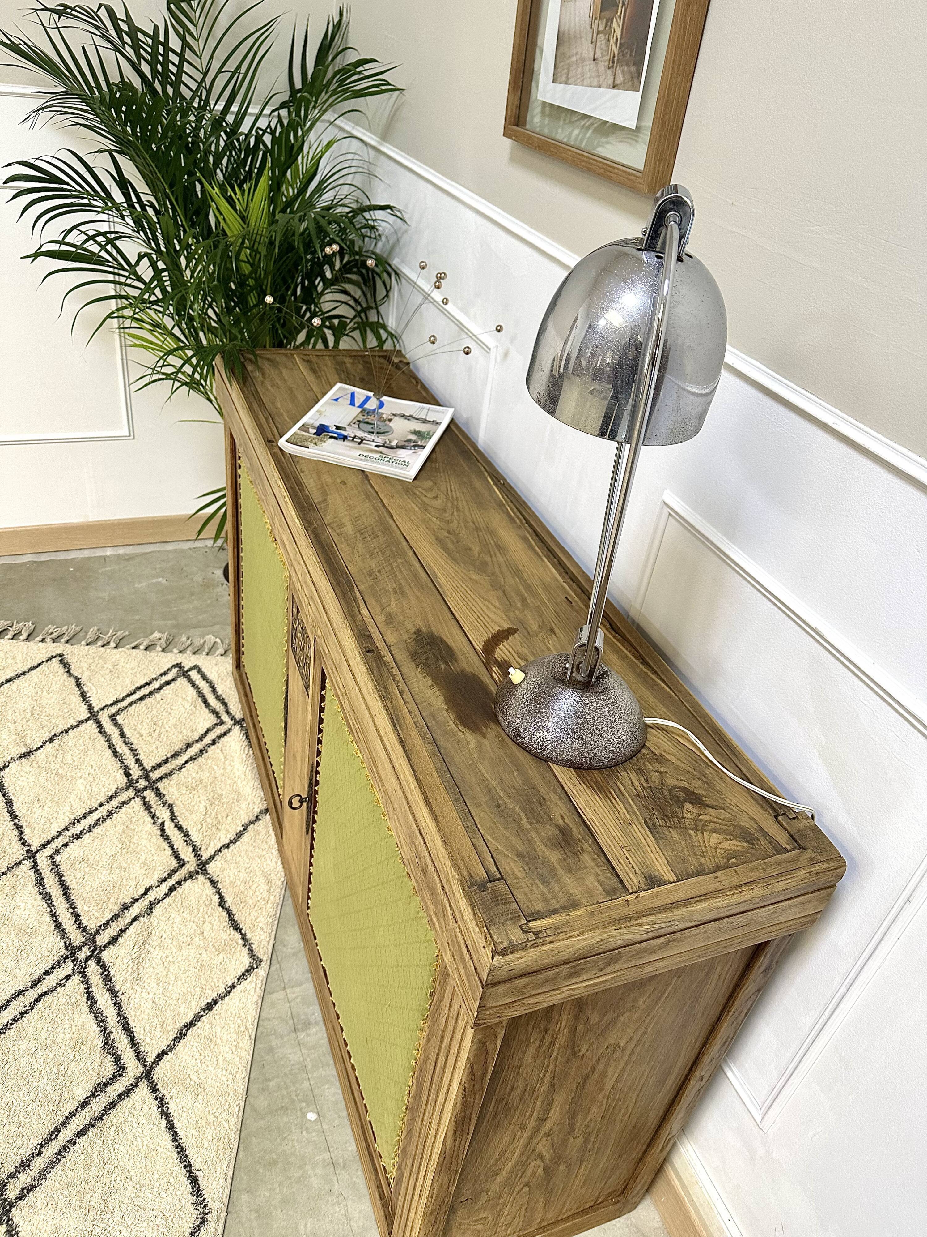 Country sideboard fabric doors