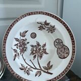 Lot of 4 Deep Plates Earthenware Ceramic Iron Clay Grand Dépôt Marseille