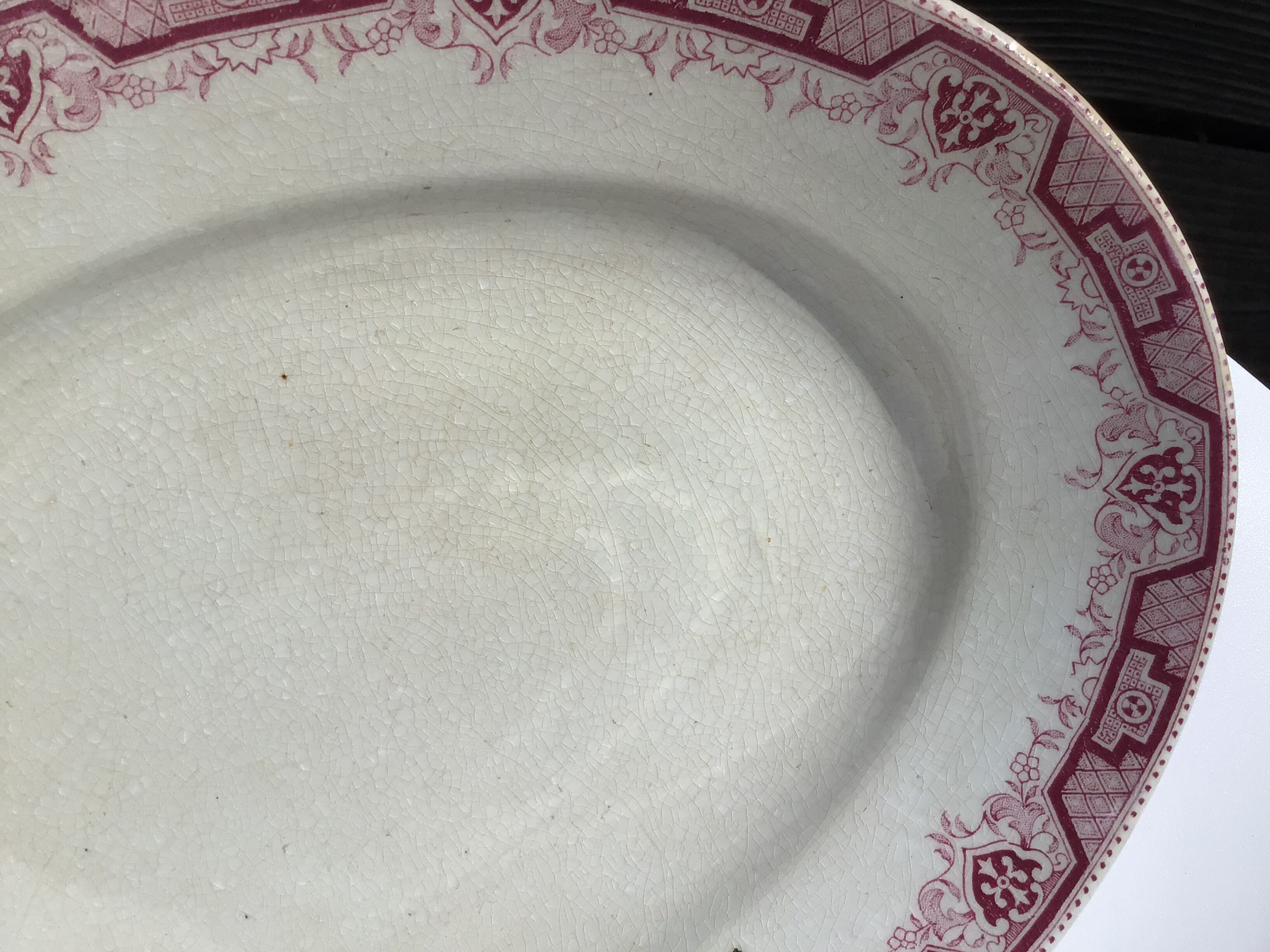 Dish pink iron earth st amand model morocco