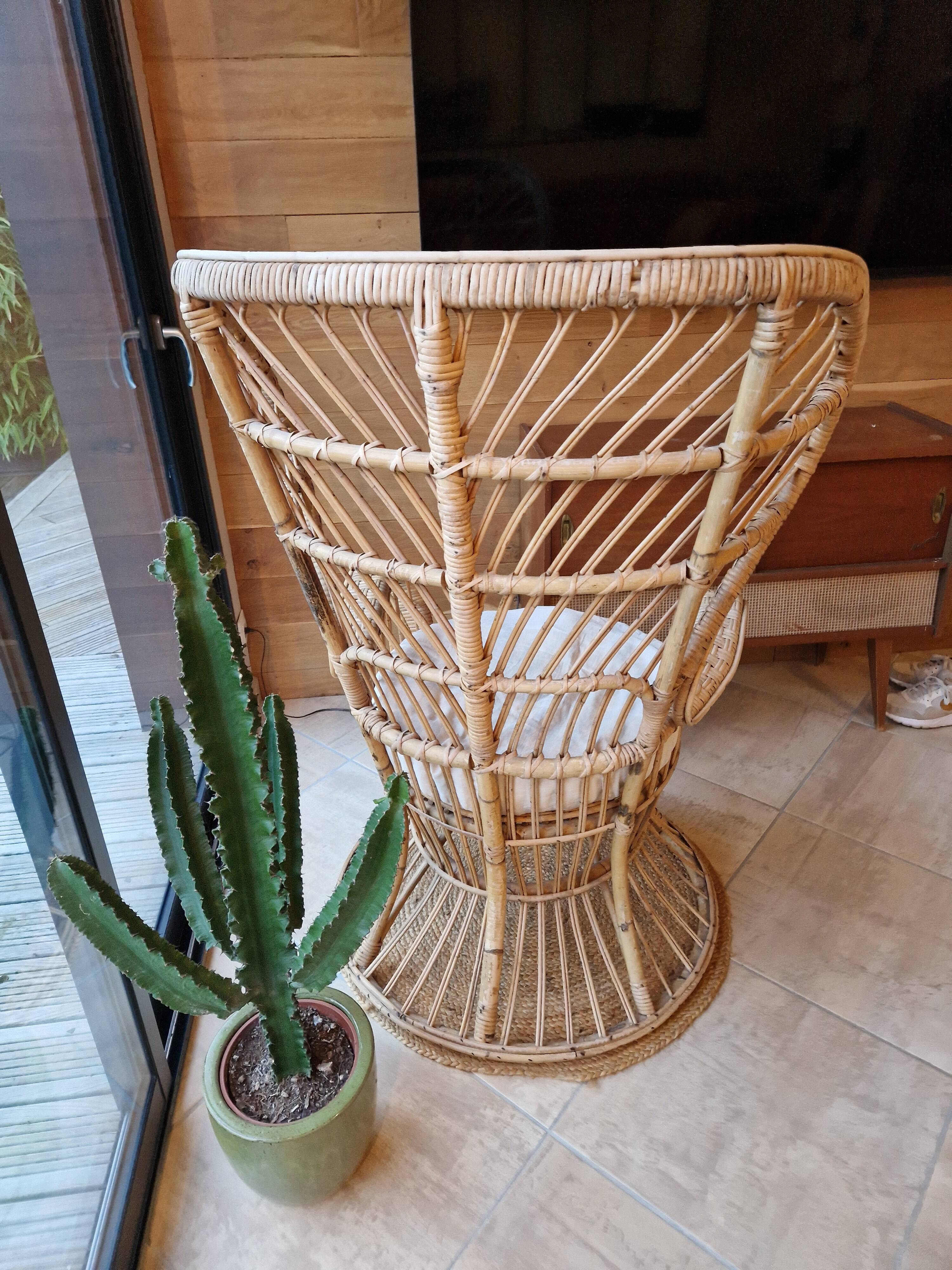 Gio Ponti wicker armchair