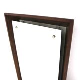 Scandinavian rosewood mirror, Sweden, 1960, 108cm x 56cm