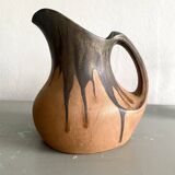 Denbac pitcher, flamed terracotta, 1900