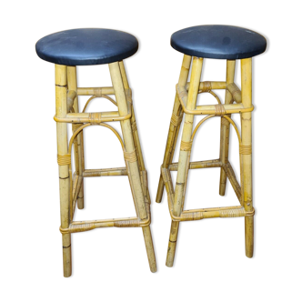 Rattan bar stools