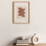 Peinture abstraite sur papier signée Eawy