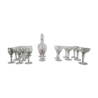 Glass and decanter assembly
