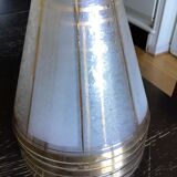 Set of five tulips in vintage gold glasses dimension: height -14cm- D top -6cm - D bottom-14cm,5cm-