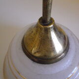 Suspension in brass and glass opaque Netherlands 1960s/1970s