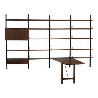Cadovius Teak wandmeubel met tafel