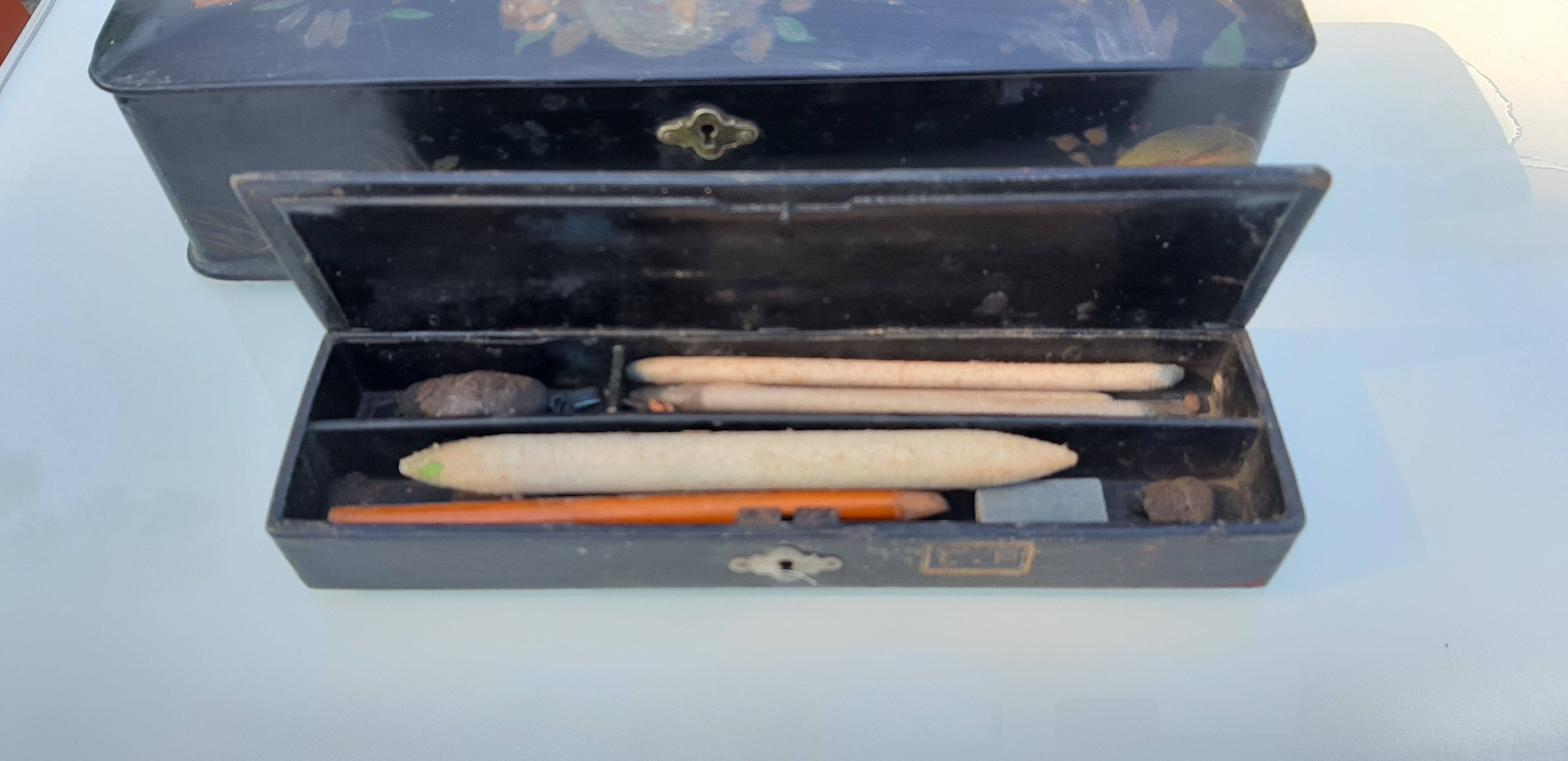 3 Napoleon III japanese laque boxes