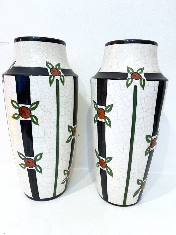 Paire de vases Art déco – Céramique d’Orchie, 1930