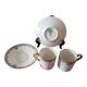 2 small cups with their saucers, Limoges