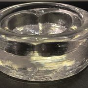 Vide poche vintage pomme en verre moulé
