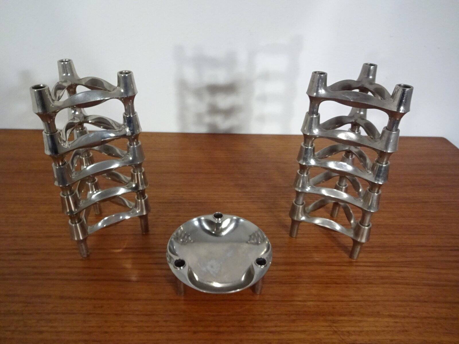 Candleholders by Ceasar Stoffi & Fritz Nagel for BMF, 1960s, Set of 11