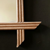 Miroir ancien en bois 37 x 43 cm
