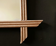 Miroir ancien en bois 37 x 43 cm