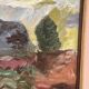 Mid-Century Oil on Canvas "Landscape" by Gunnar G, Vintage & Framed 49x41cm