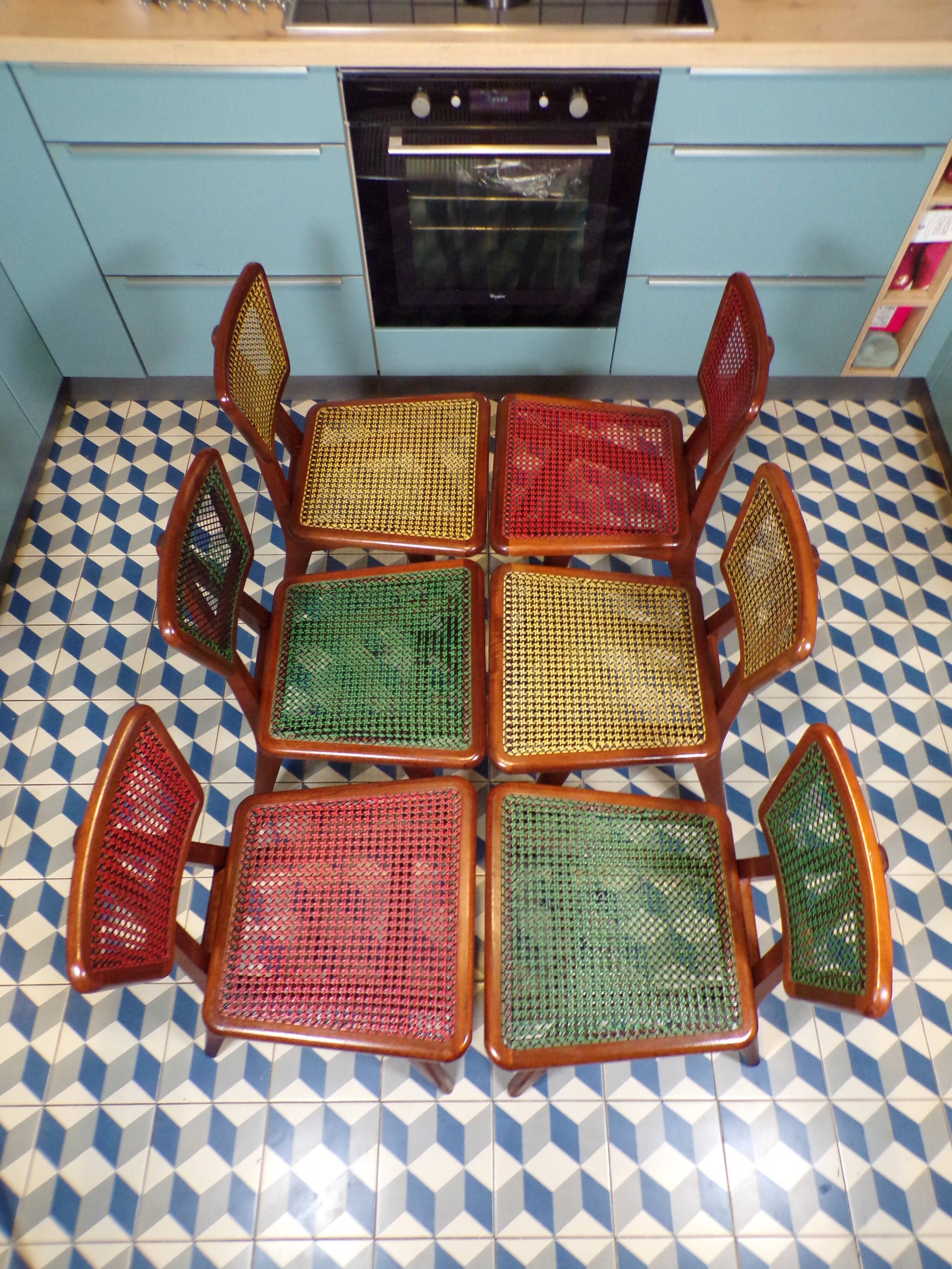 Suite 6 chairs by Pierre Cruège for Roset 1960