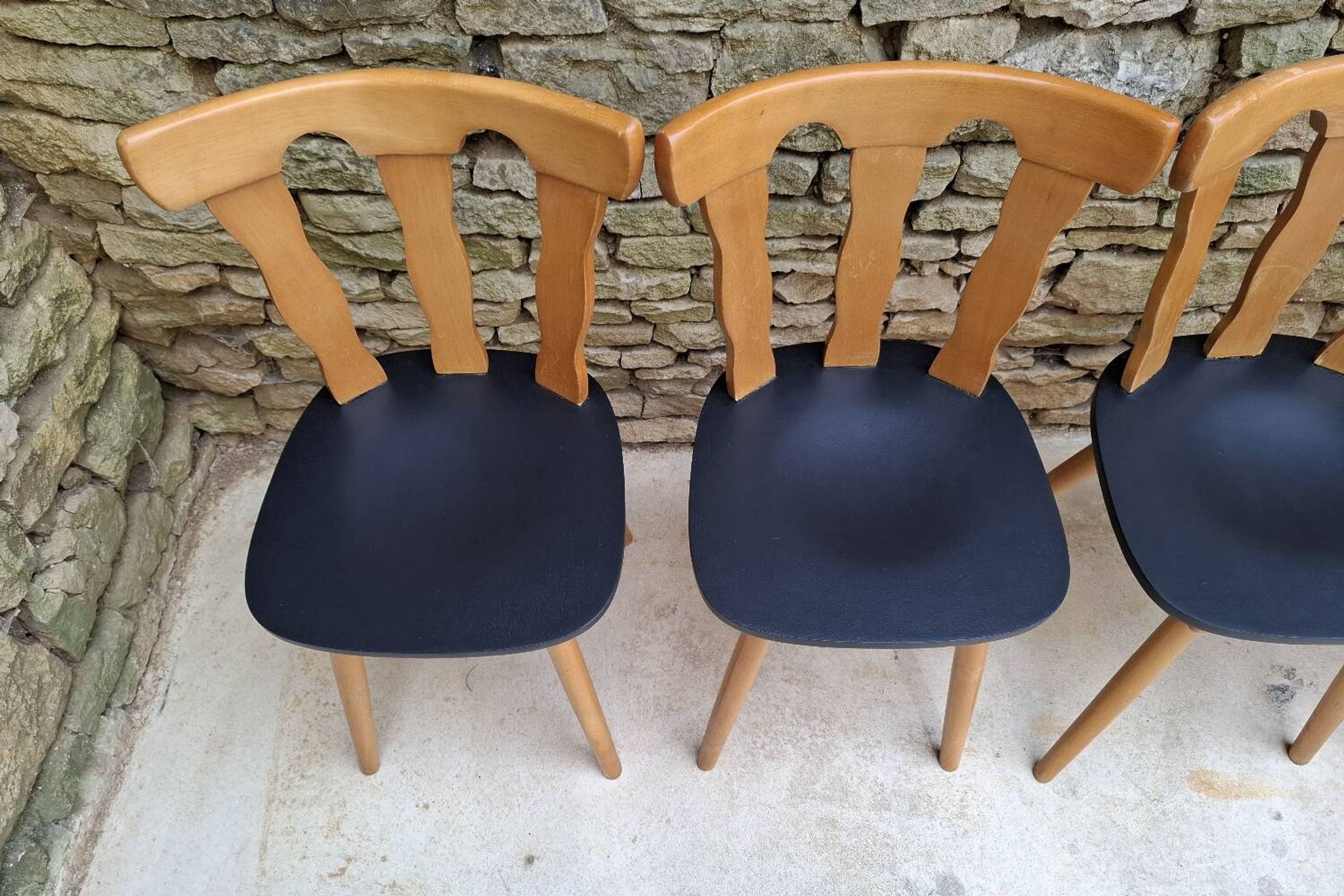 Set of 12 bistro chairs